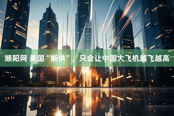 顺阳网 美国“断供”，只会让中国大飞机越飞越高